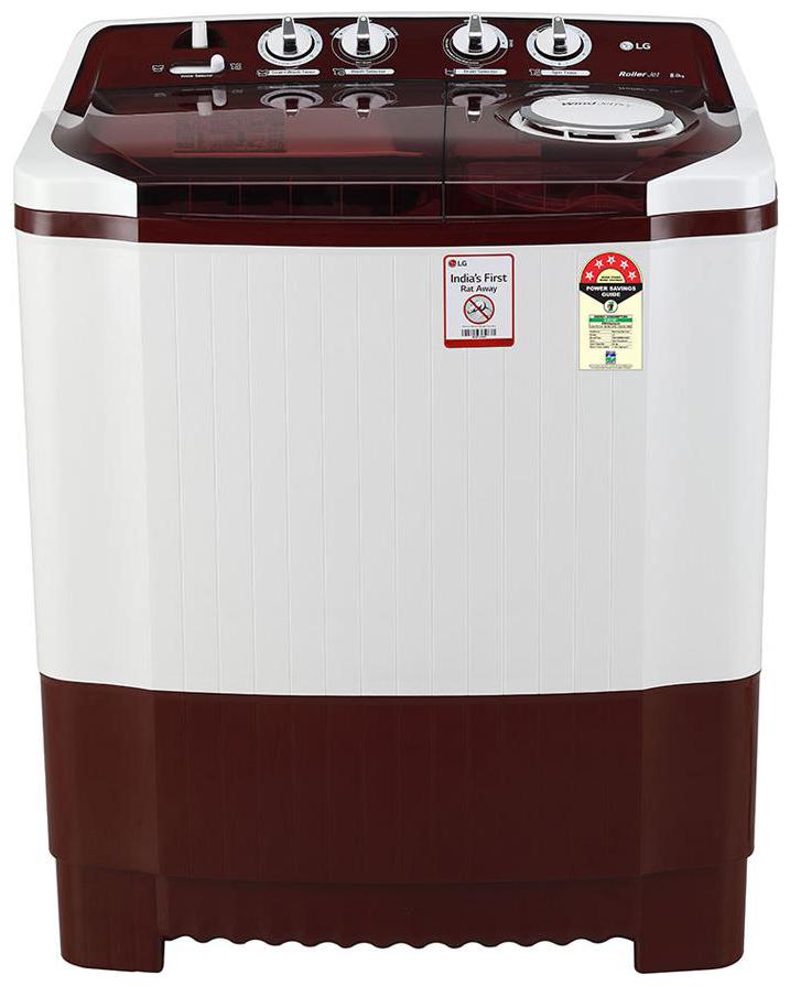 

LG 8 kg Semi Automatic Top Load Washing machine - P8035SRMZ Burgundy