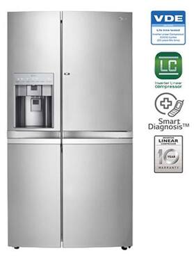 LG 842 L Side By Side Refrigerator GR-J297WSBN