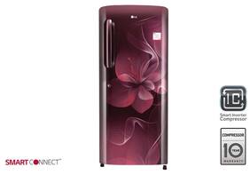 LG Direct Cool 235 L Single Door Refrigerator (GL-B241ASDX Scarlet Dazzle)