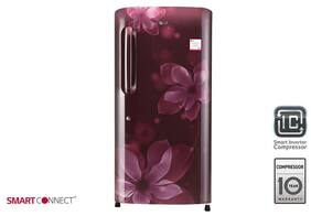 LG Direct Cool 215 L Single Door Refrigerator (GL-B221ASOX Scarlet Orchid)