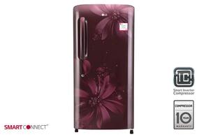 LG Direct Cool 215 L Single Door Refrigerator (GL-B221ASAW Scarlet Aster)