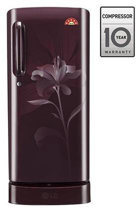 LG Direct Cool 215 L Single Door Refrigerator (GL-D221ASLN Scarlet Lily)