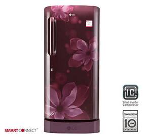 LG Direct Cool 215 L Single Door Refrigerator (GL-D221ASOW Scarlet Orchid)