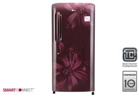 LG Direct Cool 215 L Single Door Refrigerator (GL-B221ASAW Scarlet Aster)
