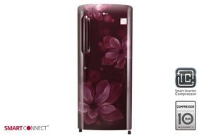 LG Direct Cool 235 L Single Door Refrigerator (GL-B241ASOX Scarlet Orchid)