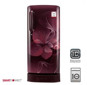 LG Direct Cool 190 L Single Door Refrigerator (GL-D201ASDX Scarlet Dazzle)