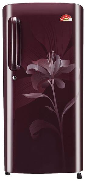 LG Direct Cool 215 L Single Door Refrigerator (GL-B221ASLS Scarlet Lily)