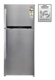 LG Frost Free 546 L Double Door Refrigerator (GN-M702HPHM Metallic Silver)