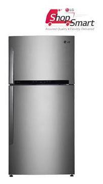 LG Frost Free 606 L Double Door Refrigerator (GR-M772HLHM Shiny Steel)