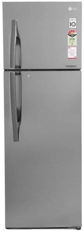 LG Frost Free 360 L Double Door Refrigerator (GL-U402JPZX Shiny Steel)
