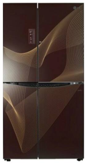 LG Frost Free 679 L Side By Side Refrigerator (GC-M237JGNN Karim Black)