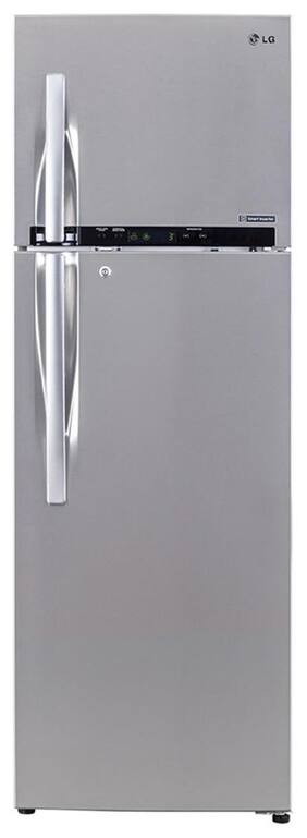 LG Frost Free 360 L Double Door Refrigerator (GL-D402HNSL Noble Steel)
