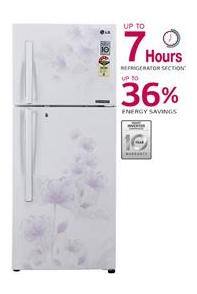 LG Frost Free 310 L Double Door Refrigerator (GL-P322JPFL Pearl Florid)