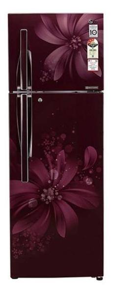 LG Frost Free 284 L Double Door Refrigerator (GL-C302RSAU Scarlet Aster)