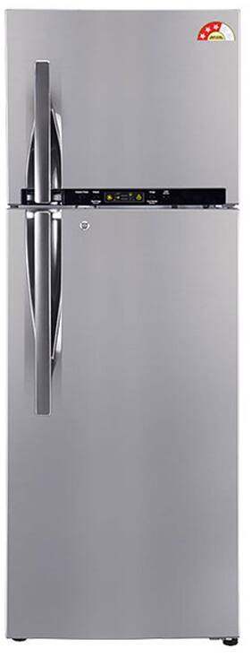 LG Frost Free 360 L Double Door Refrigerator (GL-T402HPZM Shiny Steel)