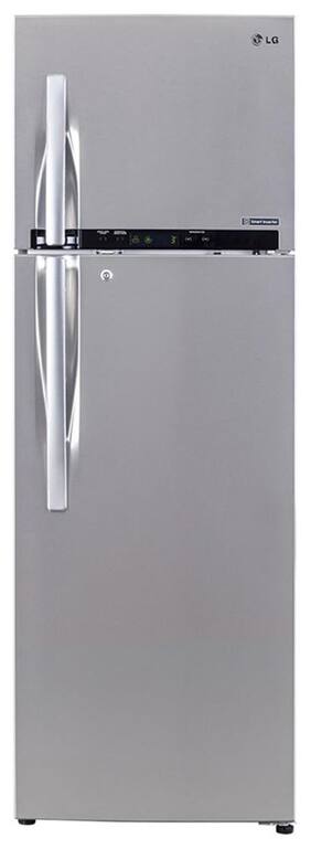 LG Frost Free 360 L Double Door Refrigerator (GL-D402HNSL Noble Steel)
