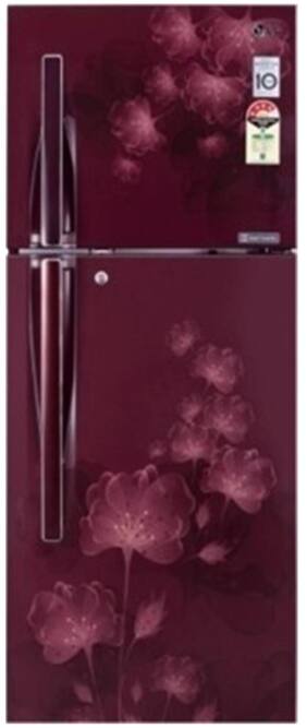 LG Frost Free 255 L Double Door Refrigerator (GL-F282RSFL Scarlet Florid)