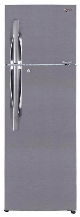 LG Frost Free 310 L Double Door Refrigerator (GL-M322RPZL Shiny Steel)