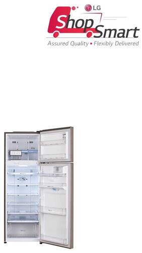 LG Frost Free 308 L Double Door Refrigerator (GL-I322RPZX Shiny Steel)