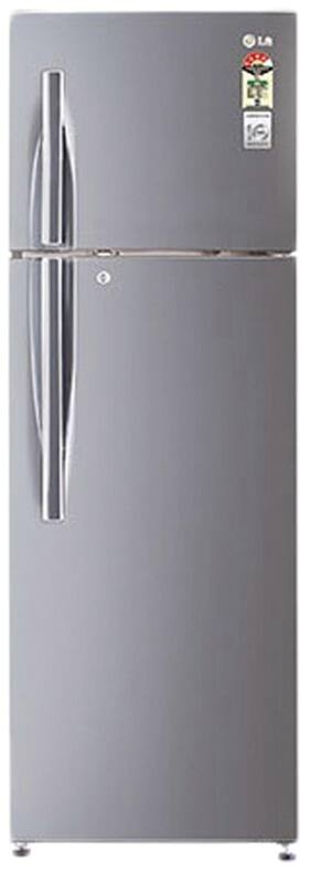 LG Frost Free 335 L Double Door Refrigerator (GL-D372RLJM Platinum Silver)