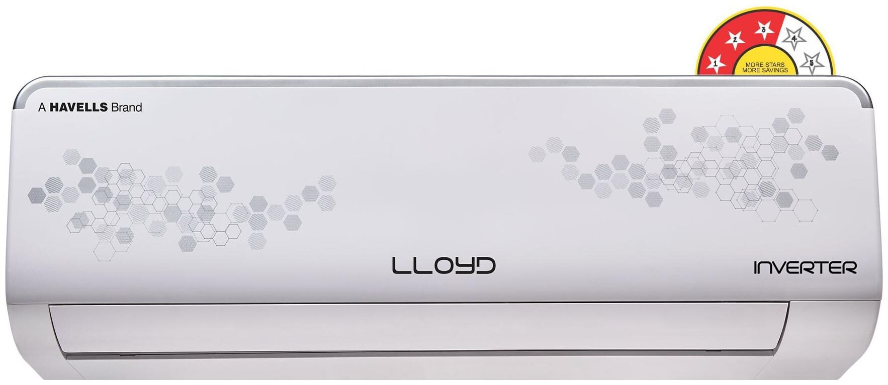 

Lloyd 1 5 Ton 3 star bee rating Inverter Split ac GLS18I32HAWA White )