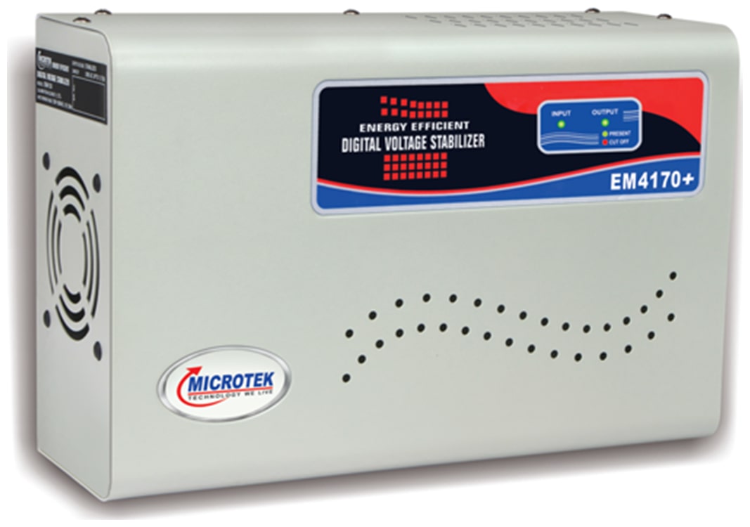 

Microtek EM4170 Voltage Stabilizers For AC upto 1 5 Ton (170V-270V)(White)