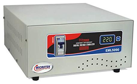 

Microtek EML5090 90-300V Digital Voltage Stabilizer (Metallic Grey)