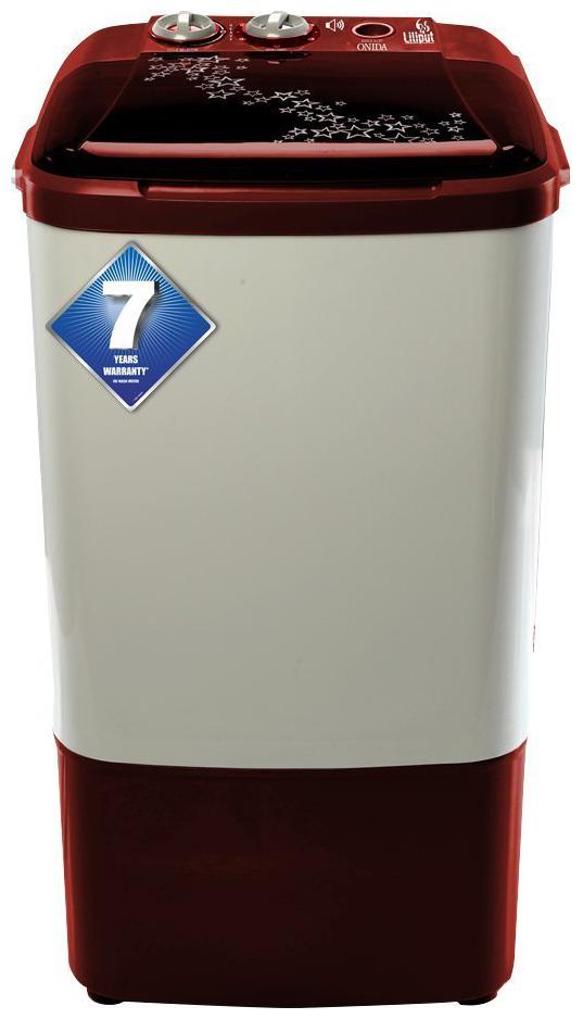

Onida 6 5 kg Semi Automatic Top Load Washer only - WS65WLPT1LR LILIPUT Lava red