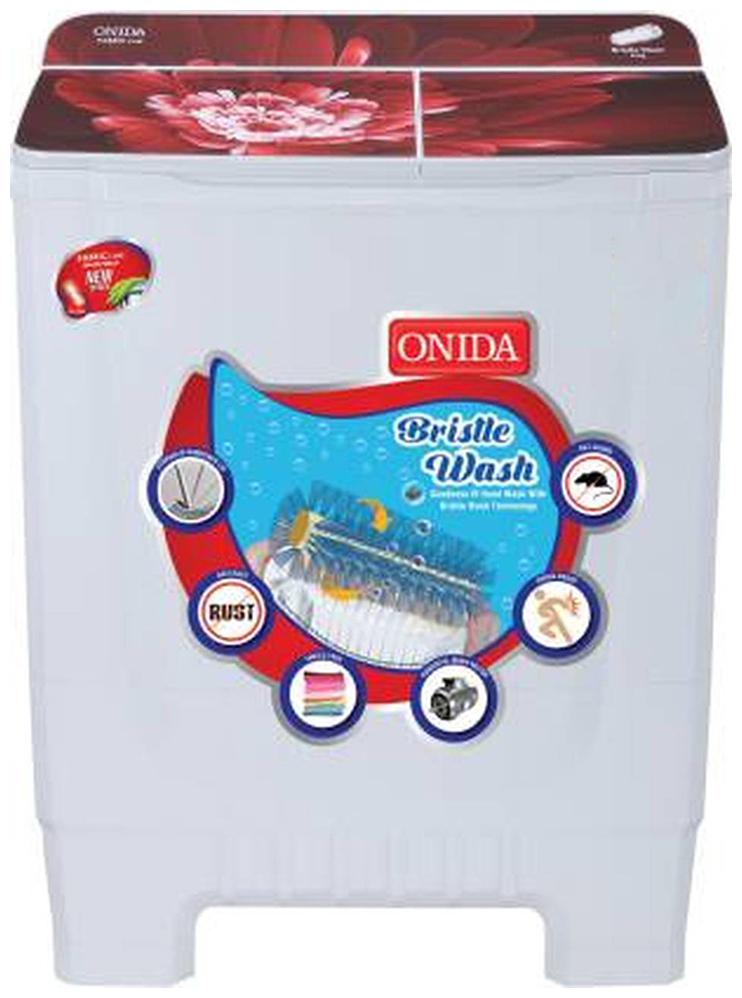 

Onida 8 kg Semi automatic top load Washer with dryer - S80GSB White
