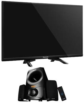 Panasonic 81.28 cm (32) HD/HD Ready Standard LED TV TH-32D400D With Free Philips Thunder IN-MMS6000F Multimedia Speaker (Black)