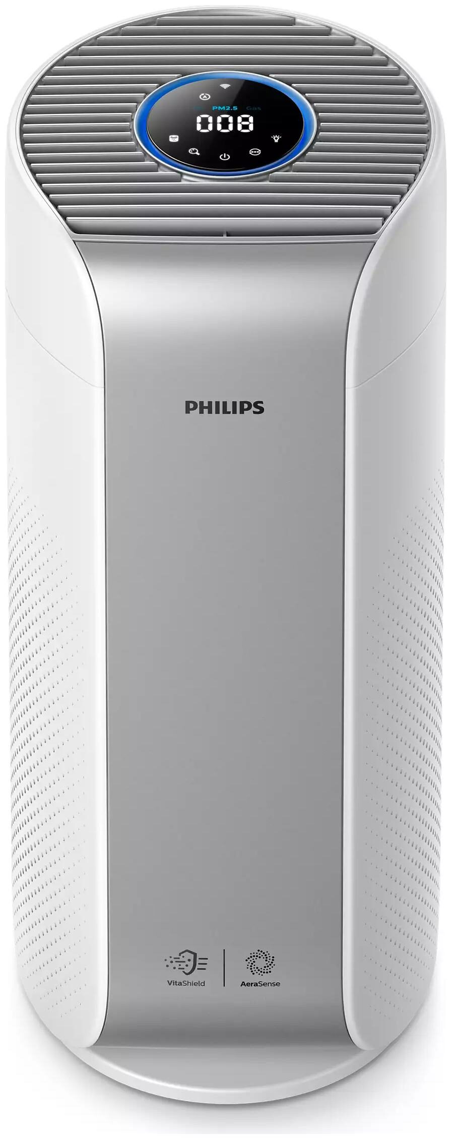 

Philips AC3059 63 Grey White Portable Air Purifier ( 230 W Coverage Area 500 sq ft )