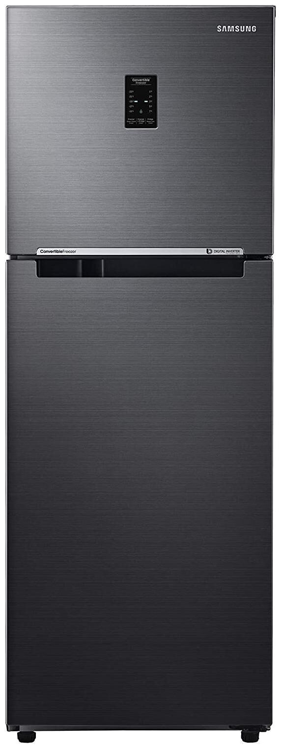 

Samsung 253 L 3 star Frost free Refrigerator - RT28T3743BS HL Black inox