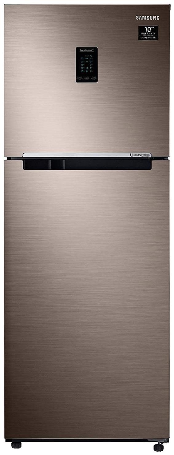 

Samsung 324 L 2 star Frost free Refrigerator - RT34T4542DX HL Luxe brown