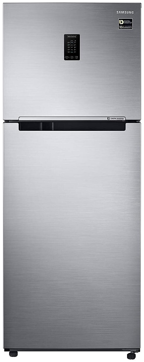 

Samsung 386 L 2 star Frost free Refrigerator - RT39T5C38S9 TL Refined inox