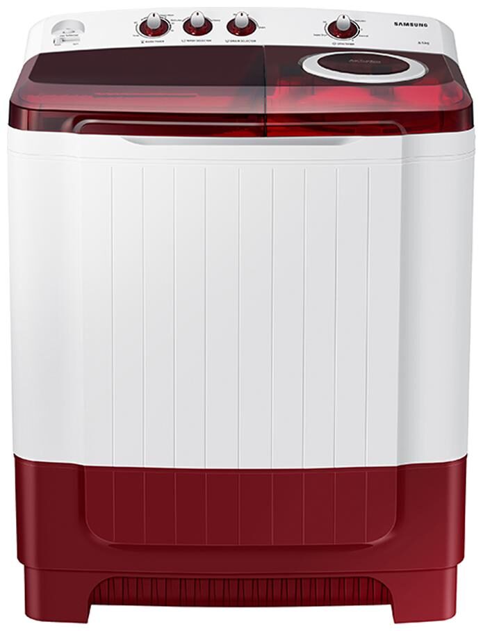 

Samsung 8 5 kg Semi Automatic Top Load Washer with dryer - SAMSUNG WM WT85R4200RR White Maroon