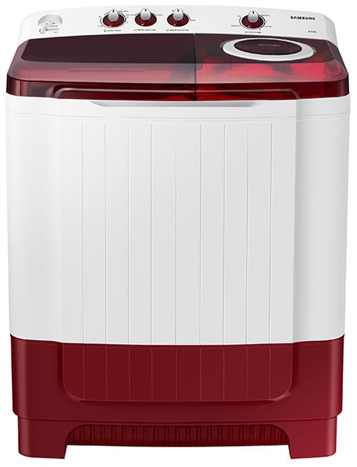

Samsung 8 5 kg Semi Automatic Top Load Washer with dryer - SAMSUNG WM WT85R4200RR White Maroon