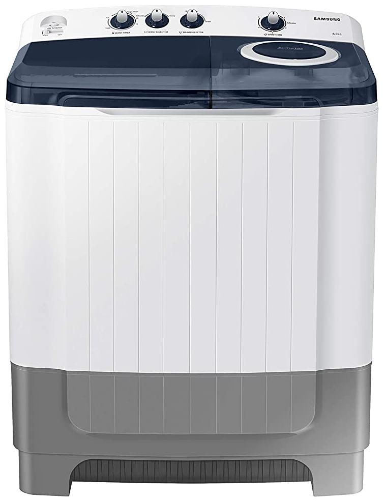 

Samsung 8 kg Semi Automatic Top Load Washing machine - WT80R4200LG TL White Blue