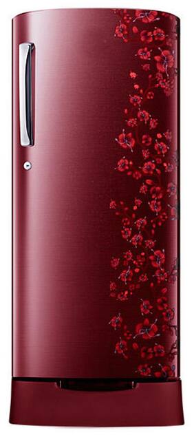Samsung Direct Cool 182 L Single Door Refrigerator (RR19H1835RX, Orcherry Garnet Red)