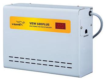 

V-Guard VEW 500 Plus for Ac Upto 2 Ton (90v-300v) Voltage Stabilizer (Grey)