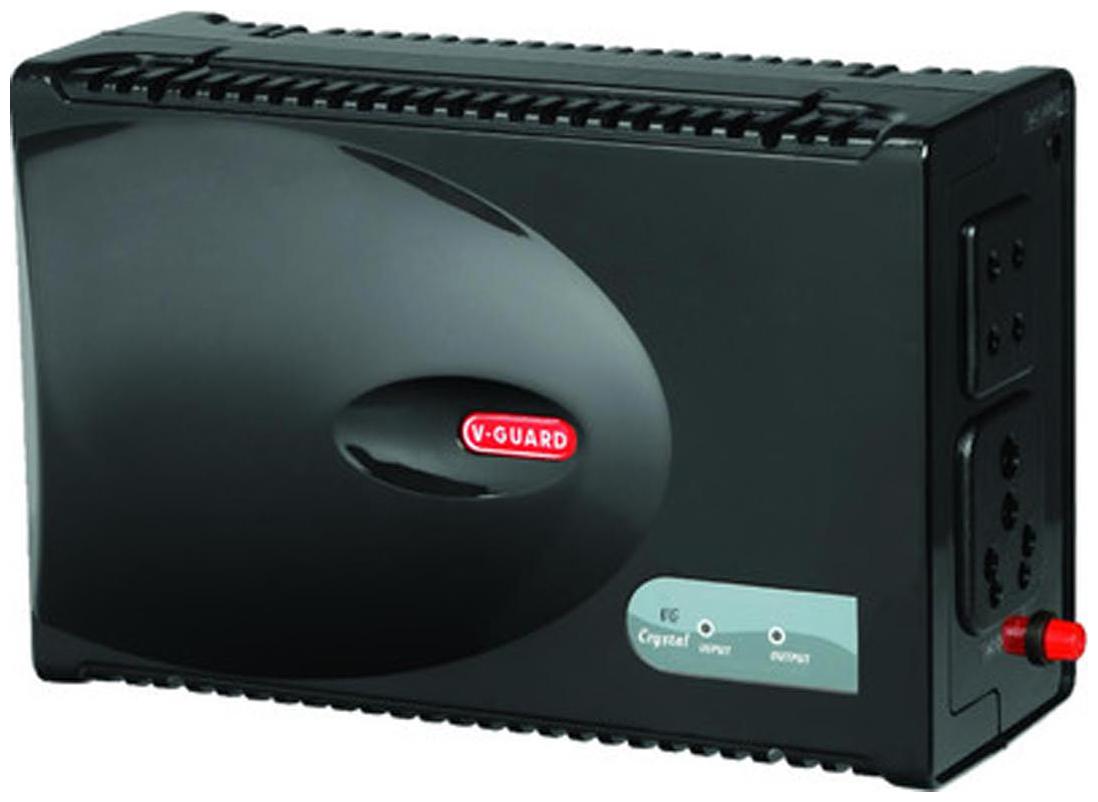 

V-Guard VG Crystal Voltage Stabilizer (Black)