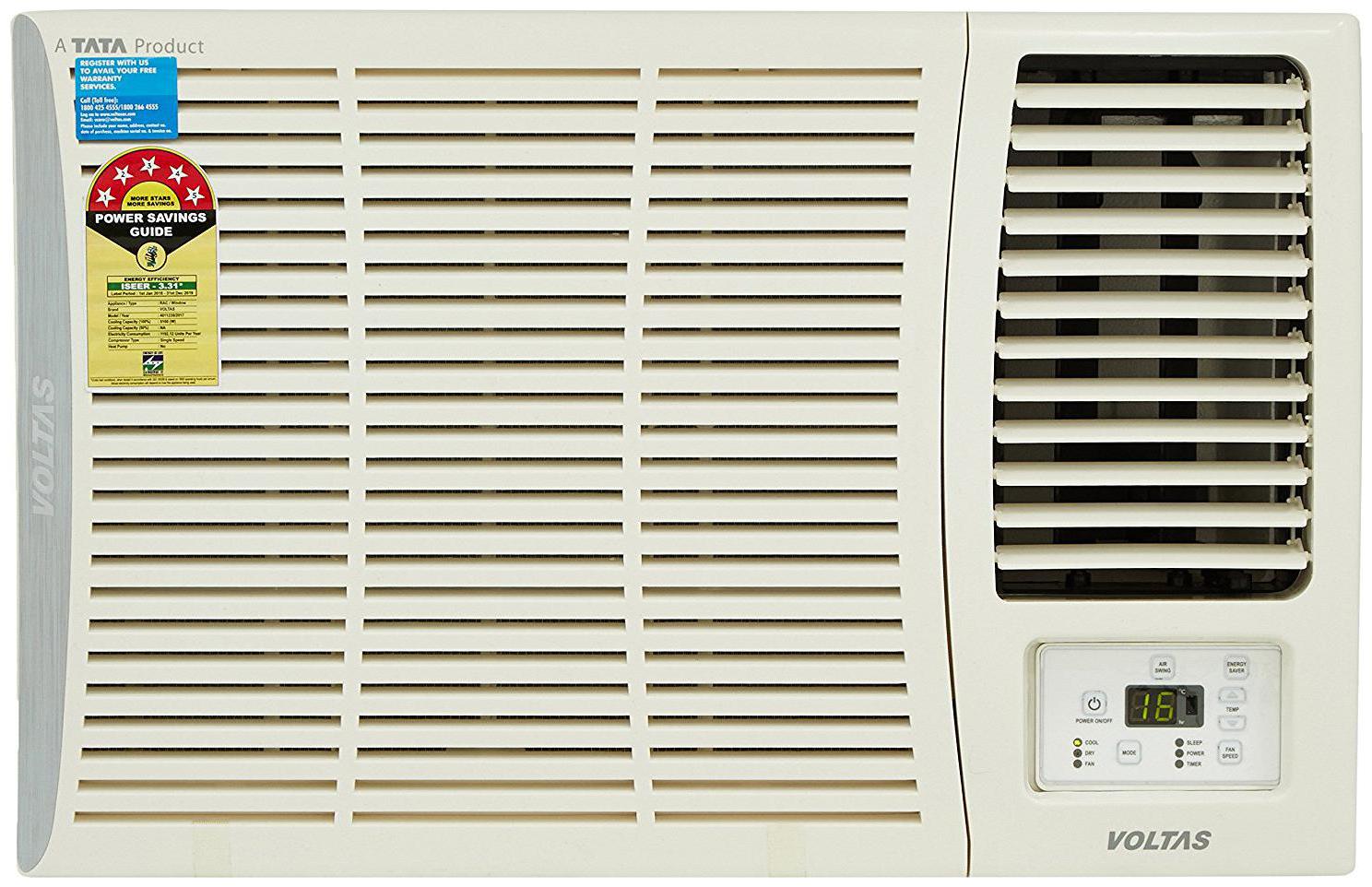 

Voltas 1 5 Ton 5 Star Window AC (185 DZA White)
