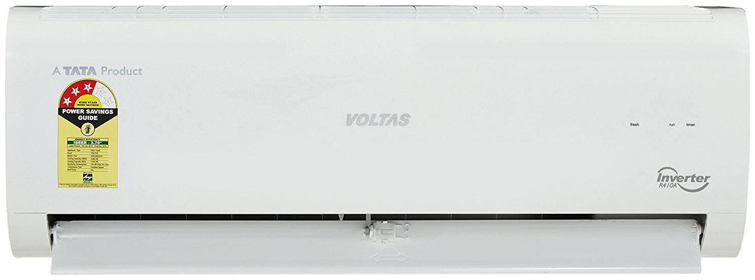 

Voltas 1 Ton 3 star bee rating Inverter Split ac ( Copper Coil 1 T SAC 123V CZT White )