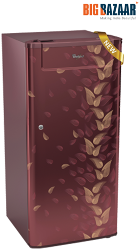 Whirlpool Direct Cool 185 L Single Door Refrigerator (200 Genius Cls Plus 3S, Wine Fiesta)
