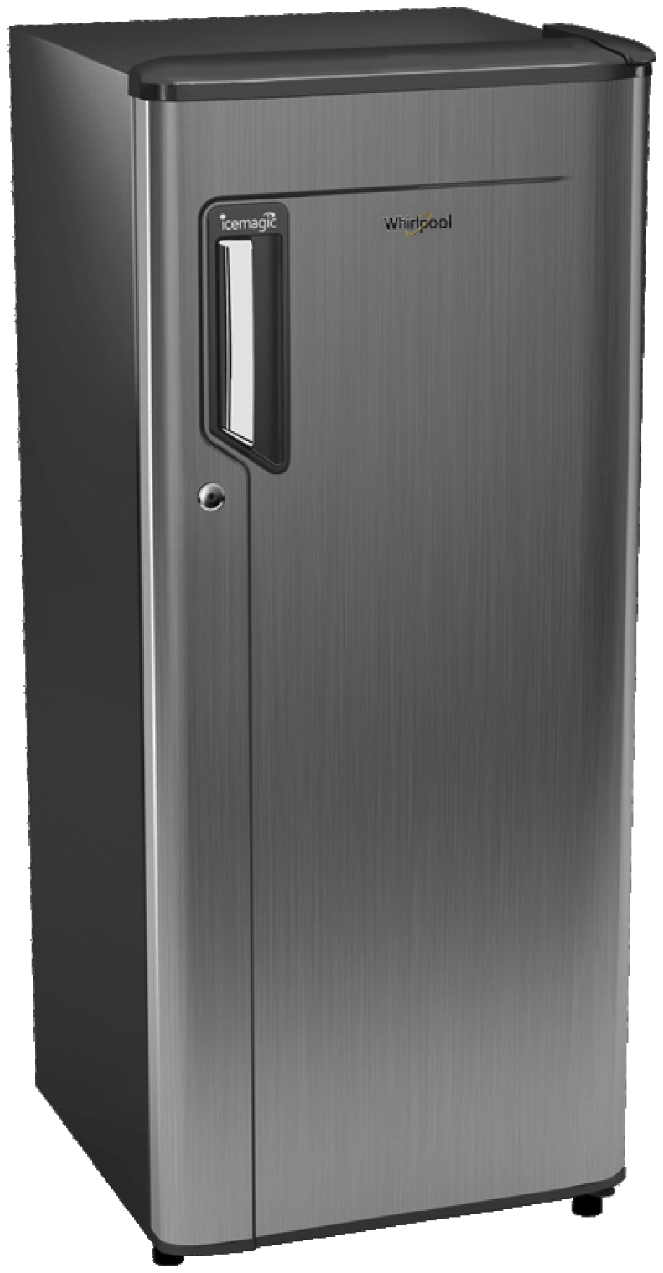 

Whirlpool 185 L 3 star Direct cool Refrigerator - 200 IMPC PRM 3S WINE CHROMIUM STEEL-E Grey