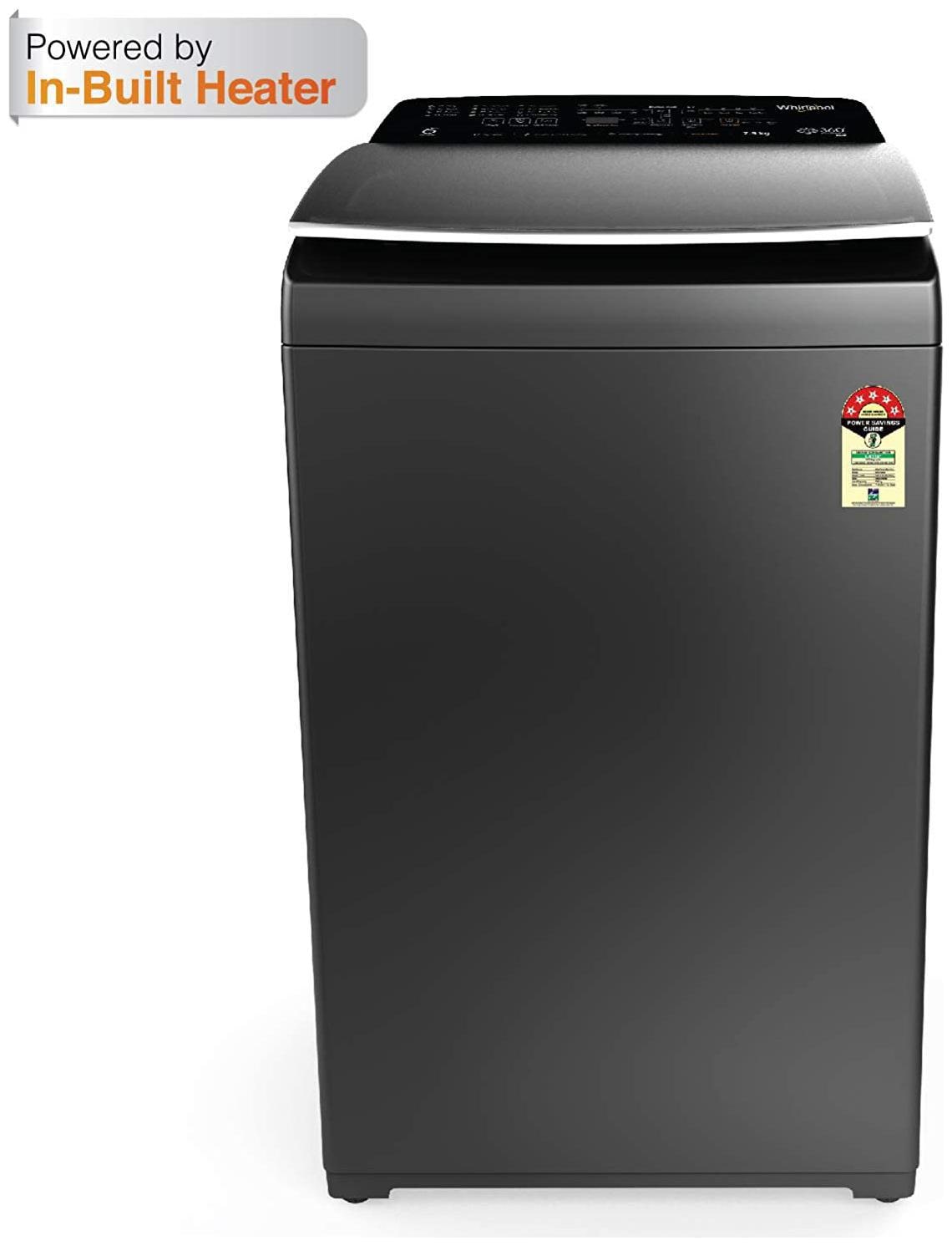 

Whirlpool 7 5 kg Fully Automatic Top Load Washing machine - 360 BW PRO (540) H 7 5 GRAPHITE 10YMW Graphite