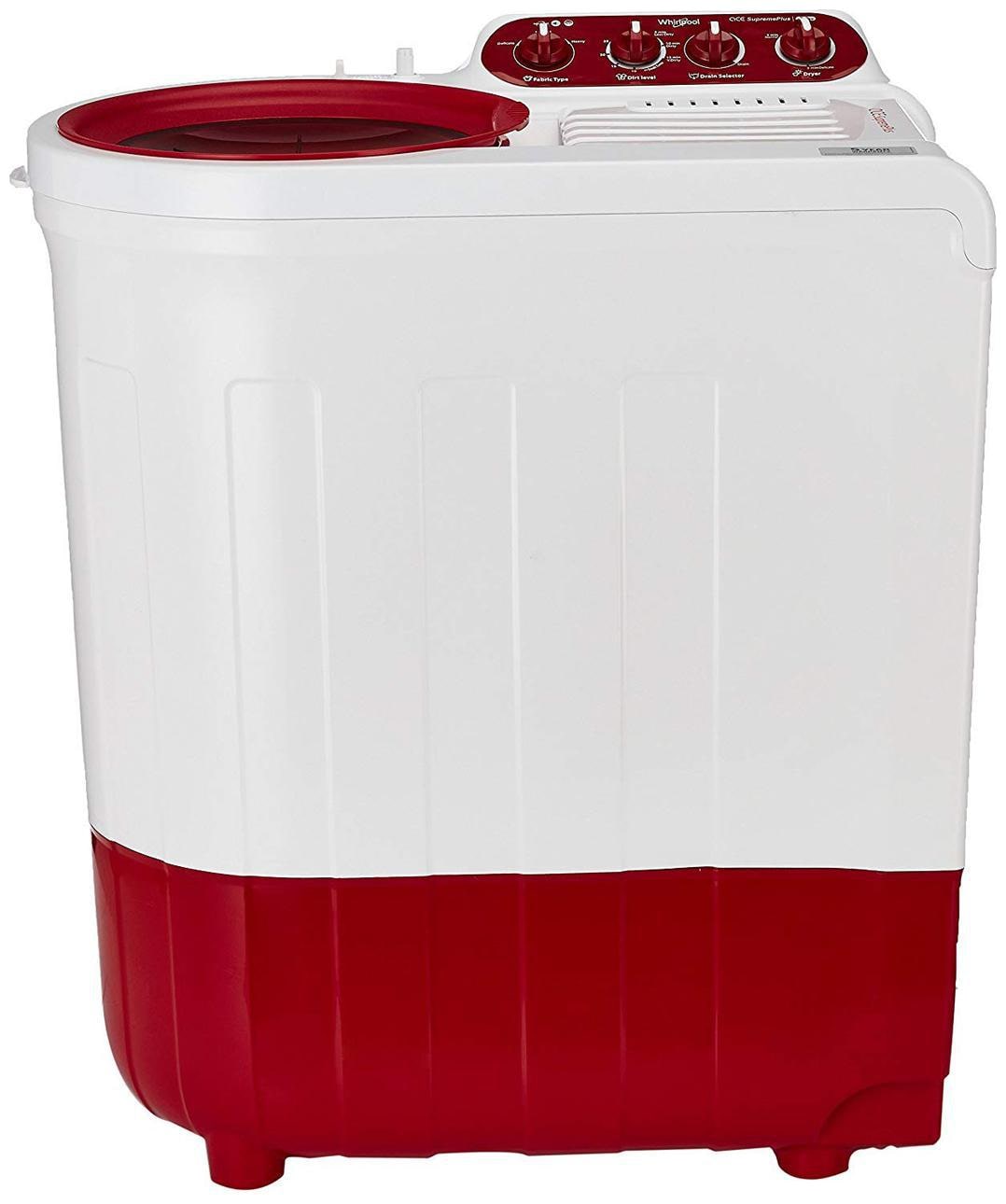 

Whirlpool 7 2 kg Semi Automatic Top Load Washing machine - ACE SUPREME PLUS Red