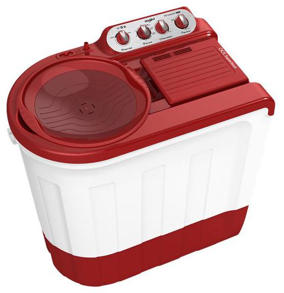 

Whirlpool 7 5 kg Semi Automatic Top Load Washing machine - ACE 7 5 SUP SOAK (N) Coral red