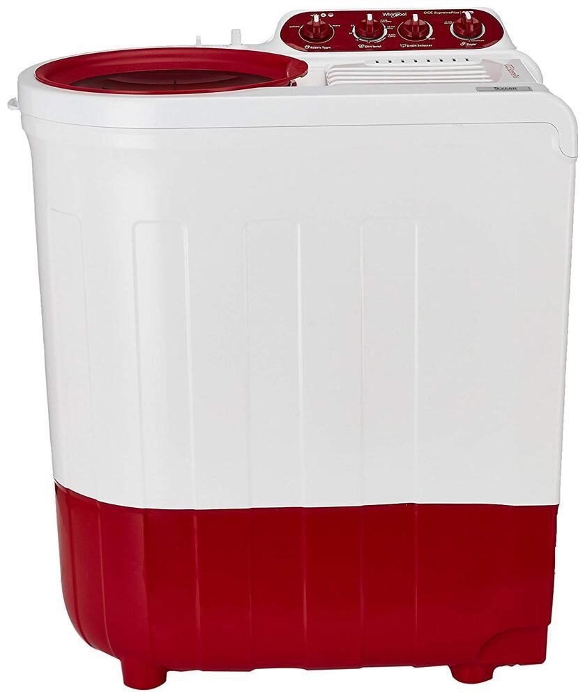 

Whirlpool 7 2 kg Semi Automatic Top Load Washer with dryer - ACE7 2 SUPREME PLUS CORAL RED Red