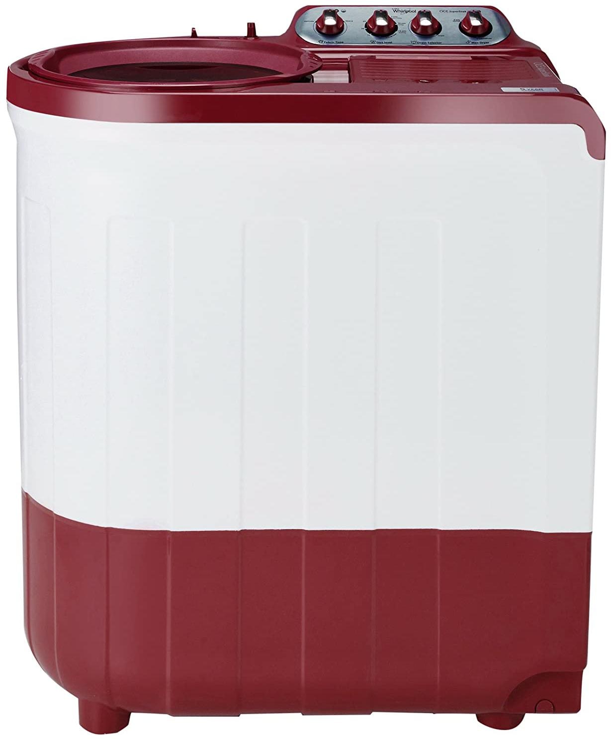

Whirlpool 8 Kg Semi automatic top load Washing machine - ACE8 0 SUP SOK COR RED30133 Coral red