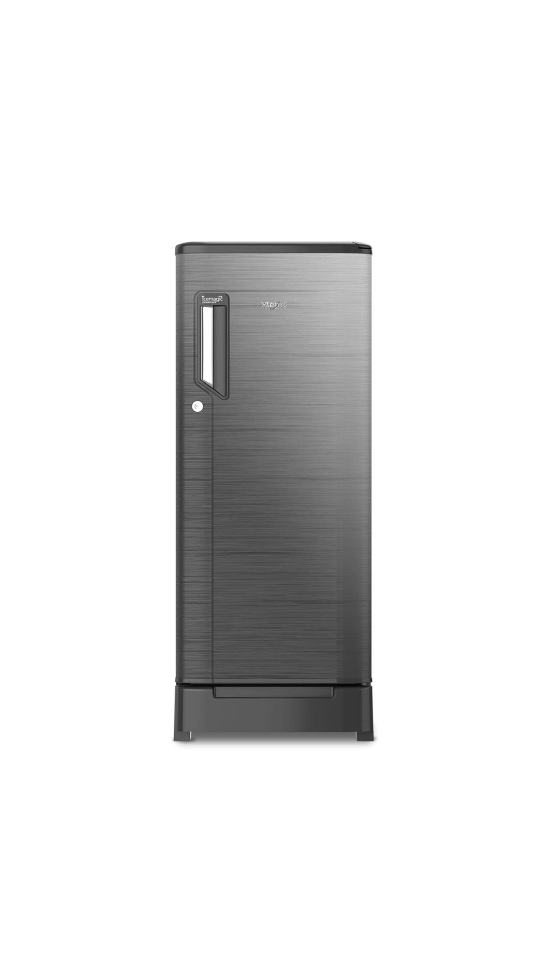 

Whirlpool 185 L 2 star Direct cool Refrigerator - 200 IMPC ROY 2S CHROMIUM STEEL Chromium steel